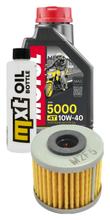 Inspectiepakket 1L 10W-40 + Oliefilter voor Honda TRX ER R SporTrax 450 ccm