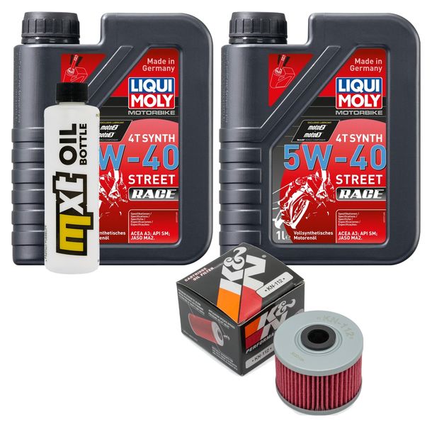Inspektionspaket 2L 5W-40 + Ölfilter für Honda TRX FourTrax II Recon 200 / 250 ccm