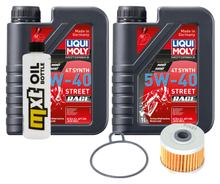Pacchetto di ispezione 2L 5W-40 + filtro olio per Honda TRX FourTrax II Recon 200 / 250 ccm