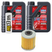 Pacchetto di ispezione 2L 5W-40 + filtro olio per Honda TRX FourTrax II Recon 200 / 250 ccm