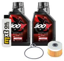 Inspectiepakket 2L 5W-40 + oliefilter voor Honda TRX FourTrax II Recon 200 / 250 cc