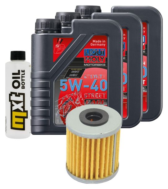 Pacchetto di ispezione 3L 5W-40+filtro olio per Honda TRX FourTrax Rancher 350 ccm