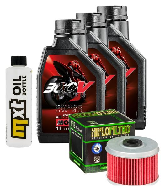 Inspektionspaket 3L 5W-40 + Ölfilter für Honda TRX FourTrax Rancher 350 ccm