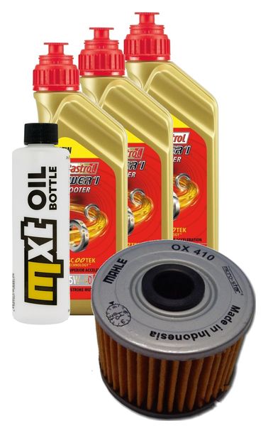 Paquete de inspección 3L 5W-40 con filtro de aceite para Honda TRX FourTrax 300 ccm