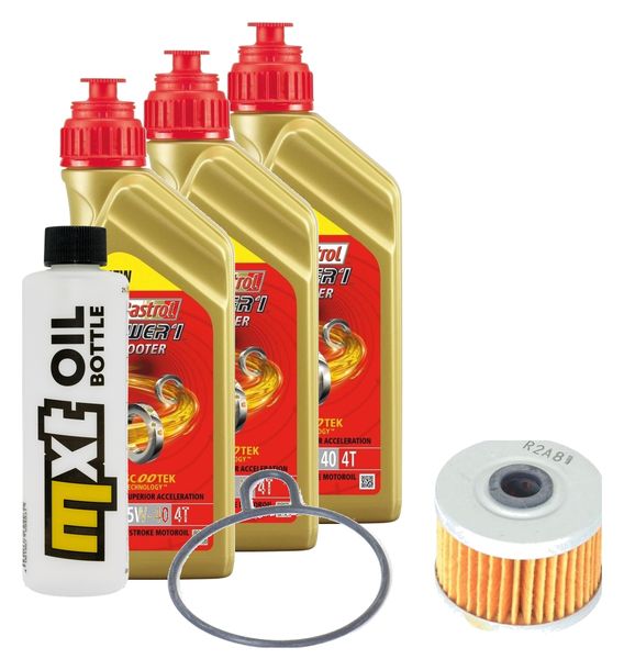 Pacchetto di ispezione 3L 5W-40+filtro olio per Honda TRX FourTrax 300 ccm
