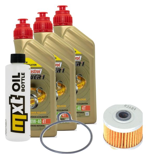 Pacchetto di ispezione 3L 10W-40+filtro olio per Honda TRX FourTrax Foreman 450 ccm