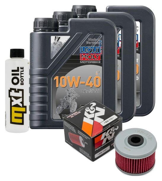 Paquete de inspección 3L 10W-40 con filtro de aceite para Honda TRX FourTrax Foreman 450 ccm