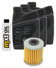 Pacchetto di ispezione 3L 10W-40+filtro olio per Honda TRX FourTrax Foreman 450 ccm