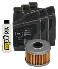 Pacchetto di ispezione 3L 10W-40+filtro olio per Honda TRX FourTrax Foreman 450 ccm