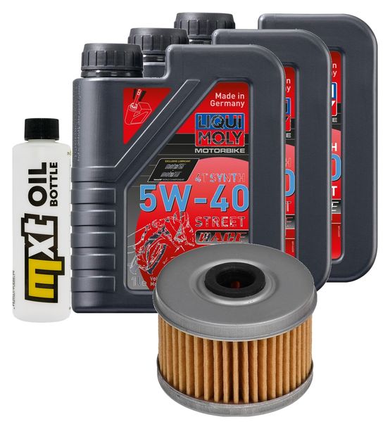 Inspektionspaket 3L 5W-40 + Ölfilter für Honda TRX FE FM FourTrax AC 500 ccm Bj. 2005