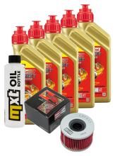Pacchetto di ispezione 5L 5W-40 + filtro olio per Honda TRX FA FourTrax LC 500 ccm Anno 2004