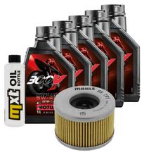 Pacchetto di ispezione 5L 5W-40 + filtro olio per Honda TRX FA FourTrax LC 500 ccm Anno 2004
