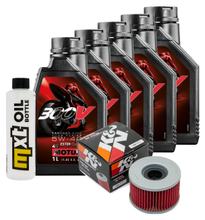 Pacchetto di ispezione 5L 5W-40 + filtro olio per Honda TRX FA FourTrax LC 500 ccm Anno 2004