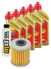 Inspektionspaket 5L 5W-40 + Ölfilter für Honda TRX FA FourTrax LC 500 ccm Bj. 2004