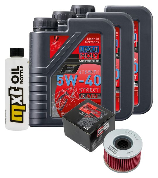 Paquete de inspección 3L 5W-40 con filtro de aceite para Honda TRX FourTrax 680 ccm