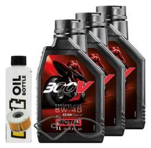 Pacchetto di ispezione 3L 5W-40+filtro olio per Honda TRX FourTrax 680 ccm