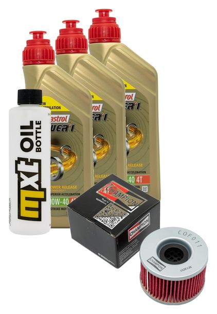 Inspektionspaket 3L 10W-40 + Ölfilter für Honda TRX FA Rincon 650 ccm