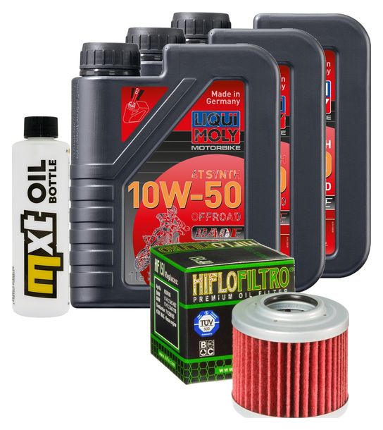 Inspektionspaket 3L 10W-50 + Ölfilter für Yamaha XT R X, Aprilia Pegaso 650 / 660 ccm Bj. 2010 - 2016