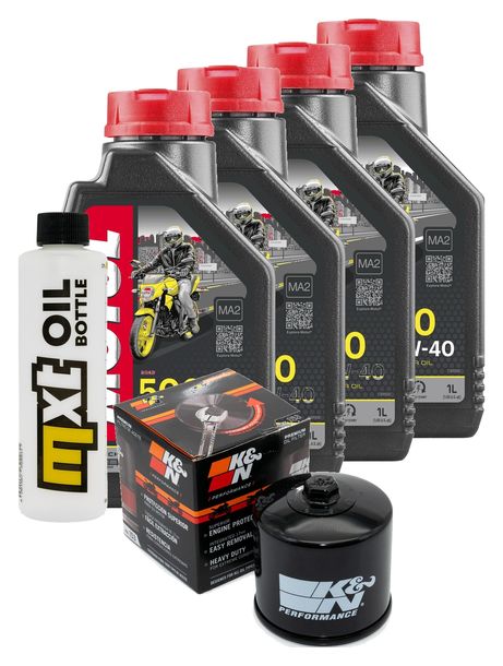 Inspektionspaket 4L 10W-40 + Ölfilter für Bimota DB7 Oronero, Ducati Strada 888 / 1100 ccm Bj. 1991 - 2015