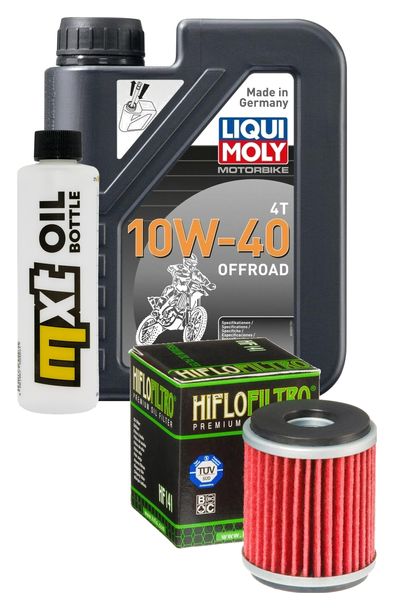 Inspektionspaket 1L 10W-40 + Ölfilter für Beta RR LC Enduro Motard 125 ccm Bj. 2015 - 2016