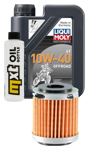Inspektionspaket 1L 10W-40 + Ölfilter für Beta RR LC Enduro Motard 125 ccm Bj. 2015 - 2016
