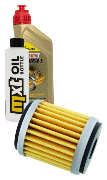 Inspektionspaket 1L 10W-40 + Ölfilter für Beta RR LC Enduro Motard 125 ccm Bj. 2015 - 2016
