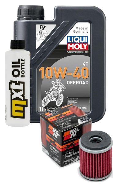 Inspektionspaket 1L 10W-40 + Ölfilter für Beta RR LC Enduro Motard 125 ccm Bj. 2015 - 2016