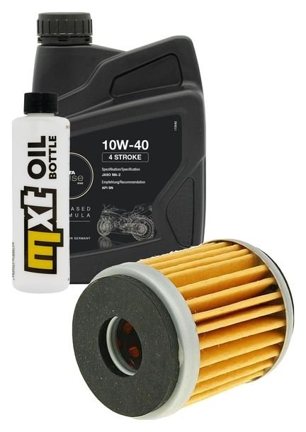 Inspektionspaket 1L 10W-40 + Ölfilter für Beta RR LC Enduro Motard 125 ccm Bj. 2015 - 2016