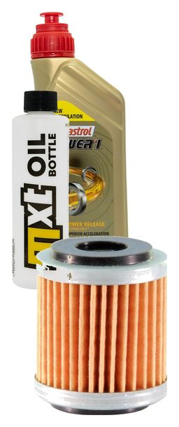 Inspektionspaket 1L 10W-40 + Ölfilter für Beta RR LC Enduro Motard 125 ccm Bj. 2015 - 2016