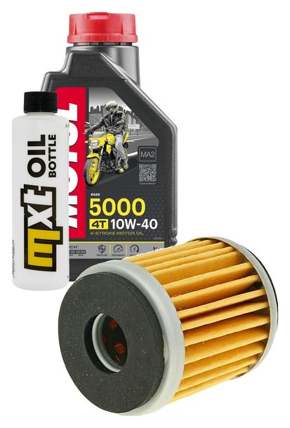 Inspektionspaket 1L 10W-40 + Ölfilter für Beta RR LC Enduro Motard 125 ccm Bj. 2015 - 2016