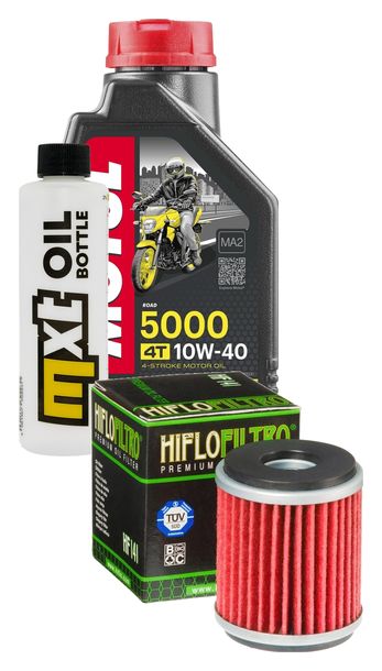 Inspektionspaket 1L 10W-40 + Ölfilter für Beta RR LC Enduro Motard 125 ccm Bj. 2015 - 2016