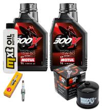 Paquete de inspección 2L 15W-50 + filtro de aceite + 1x bujía para BMW G R GS 310 ccm Año 2016 - 2017
