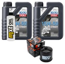 Paquete de inspección 2L 15W-50 + filtro de aceite + 1x bujía para BMW G R GS 310 ccm Año 2016 - 2017