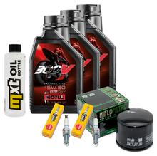 Kit d'inspection 3L 15W-50 + filtre à huile + 2 bougies pour BMW F GS ESA Adventure R 800 ccm Année 2016 - 2017