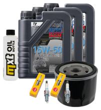 Inspektionspaket 3L 15W-50 + Ölfilter + 2x Zündkerze für BMW F GS ESA Adventure R 800 ccm Bj. 2016 - 2017