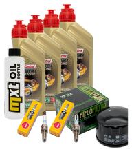 Pacote de Inspeção 4L 10W-50 + Filtro de Óleo + 2x Vela de Ignição para BMW R NineT Scrambler Pure Racer Urban 1200 ccm Ano. 2016
