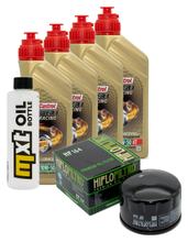 Pacote de Inspeção 4L 10W-50 + Filtro de Óleo + 2x Vela de Ignição para BMW R NineT Scrambler Pure Racer Urban 1200 ccm Ano. 2016