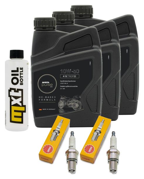Inspektionspaket 3L 10W-50 + Ölfilter + 2x Zündkerze für BMW R GS Paralever 800 ccm Bj. 1990 - 1995