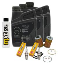 Inspectiepakket 3L 10W-50 + Oliefilter + 2x Bougie voor BMW R GS Paralever 800 ccm Bj. 1990 - 1995