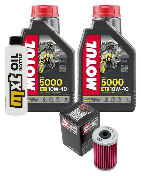 Inspektionspaket 2L 10W-40 + Ölfilter für Daelim VL Daystar Fi Z Plus 125 ccm Bj. 2016