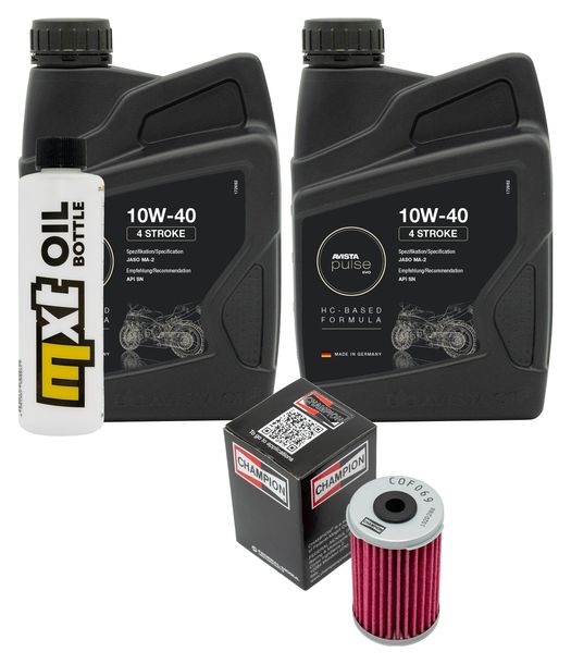 Inspektionspaket 2L 10W-40 + Ölfilter für Daelim VL Daystar Fi Z Plus 125 ccm Bj. 2016