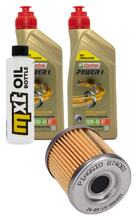 Pacchetto di ispezione 2L 10W-40+filtro olio per Derbi Mulhacen Cafe Senda R 4V DRD SM 125 ccm Anno 2008 - 2016
