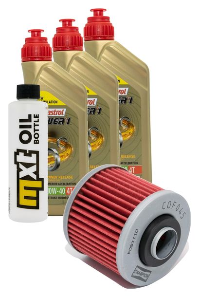 Paquete de inspección 3L 10W-40 con filtro de aceite para Derbi Mulhacen Nieto 660 ccm Año 2011
