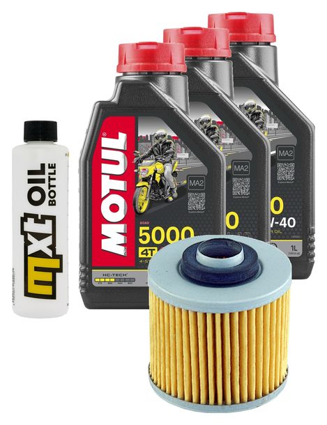 Inspektionspaket 3L 10W-40 + Ölfilter für Derbi Mulhacen Nieto 660 ccm Bj. 2011