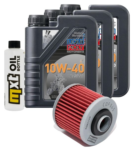 Pacchetto di ispezione 3L 10W-40+filtro olio per Derbi Mulhacen Nieto 660 ccm Anno 2011
