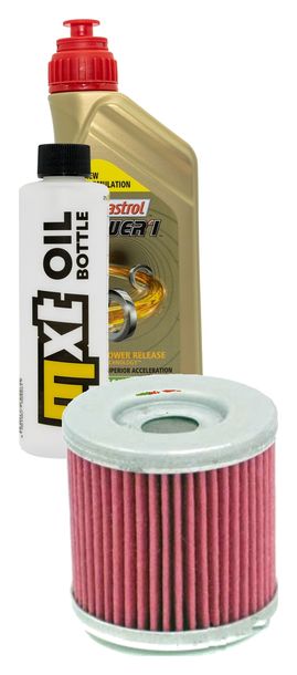 Inspektionspaket 1L 10W-40 + Ölfilter für Derbi Senda Cross City Terra Adventure 125 ccm Bj. 2008 - 2011