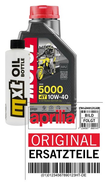 Inspektionspaket 1L 10W-40 + Ölfilter für Derbi Senda Cross City Terra Adventure 125 ccm Bj. 2008 - 2011