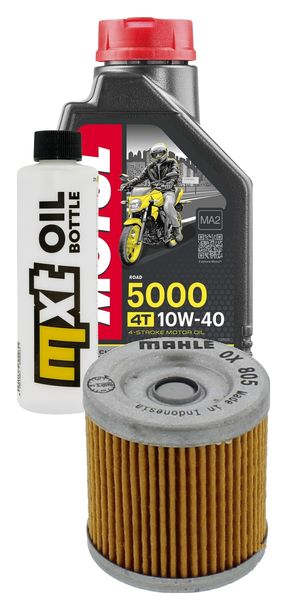 Inspektionspaket 1L 10W-40 + Ölfilter für Derbi Senda Cross City Terra Adventure 125 ccm Bj. 2008 - 2011