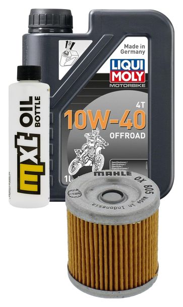 1L 10W-40 inspection package+ oil filter for Derbi Senda Cross City Terra Adventure 125 ccm Year 2008 - 2011