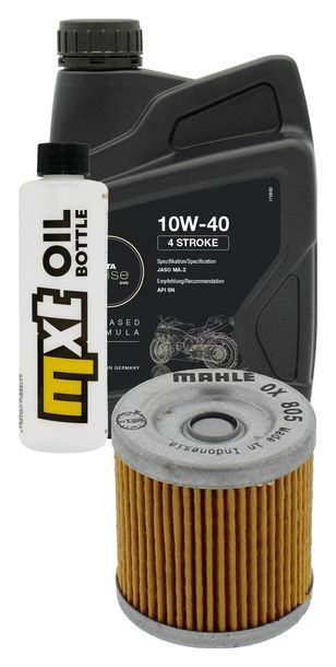 1L 10W-40 inspection package+ oil filter for Derbi Senda Cross City Terra Adventure 125 ccm Year 2008 - 2011